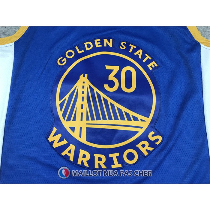 Maillot Golden State Warriors Stephen Curry NO 30 Icon 2022-23 Bleu